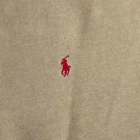 Polo Ralph Lauren Men's Tan Long Sleeve Pullover Sweatshirt Size L VTG NWT - Picture 4 of 9